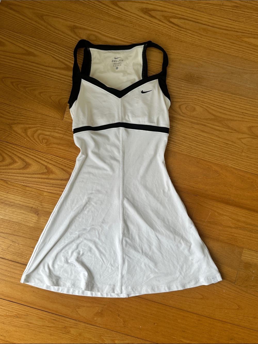 Nike White Mini Dress with Black Trim
